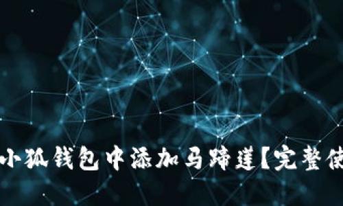 如何在小狐钱包中添加马蹄莲？完整使用指南