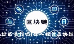 区块链钱包地址能查到吗